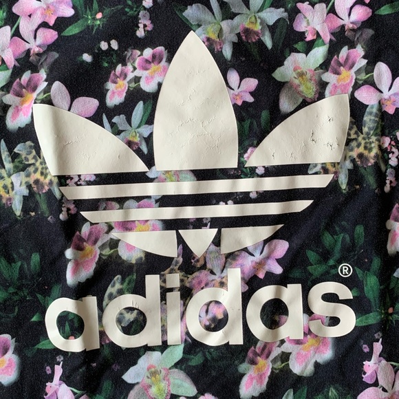 Floral Print Adidas Tee - Picture 3 of 6